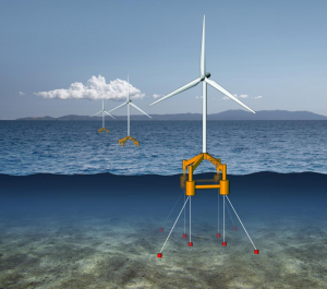 Floating wind turbine